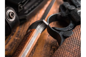 Image of Boker Solingen P08 Fixed Blade Knife, 3.23 in, Damascus, Dagger, Rosewood, Rosewood, 121515DAM