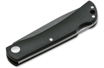 Image of Boker Solingen Rangebuster Folding Knife, 3.03in, Damascus, Micarta Black Handle, 110914DAM