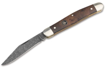 Image of Boker Solingen Stockman Folding Knife, 2.95in, 4034, Thuja Wood Brown Handle, 117481
