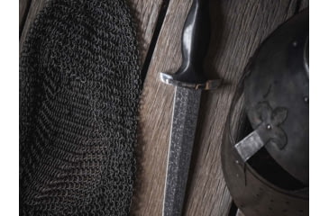 Image of Boker Solingen Swiss Dagger Mosaic Fixed Blade Knife, 8.62in, Damascus, Ebony Handle, 121552DAM
