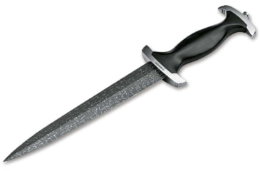 Image of Boker Solingen Swiss Dagger Mosaic Fixed Blade Knife, 8.62in, Damascus, Ebony Handle, 121552DAM