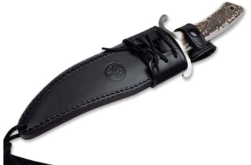 Image of Boker Stag Bowie N690 Fixed Blade Knife, 2.88in, N690 Bowie Blade, Stag Handle, BO121547HH