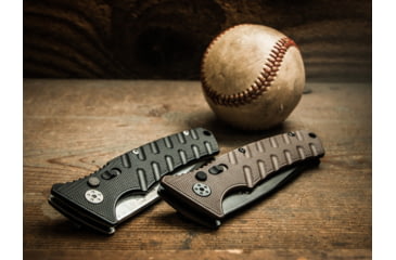 Image of Boker Strike Coyote Spearpoint Folding Knife, 3.3in, AUS-8, Aluminum, Khaki, 01BO424N