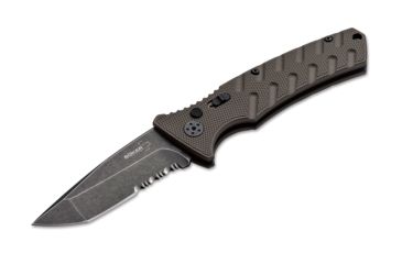 Image of Boker Strike Coyote Tanto Folding Knife, 3.3in, AUS-8, Aluminum, Khaki, 01BO425N