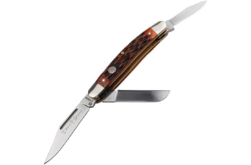 Image of Boker Traditional Series 2.0 Medium Stockman Folding Knife, 3.38in Closed, D2 Steel, Clip Point/Sheepsfoot/Pen Blades, Jigged Brown Bone Handle, Boxed, 110852