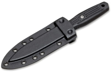 Image of Boker Applegate Boot Fixed Blade Knife, Small, Kydex Sheath, 6 in, 440C, Double Edge, Black FRN (Fiberglass-Reinforced Nylon), 120546