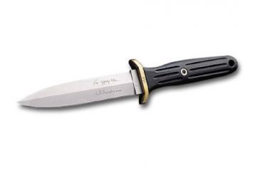 Image of Boker Applegate Fairbairn Fixed Blade Knife w/ Sheath, 5.9 in, 440C Stainless Steel, Synthetic, Black, 120543AF