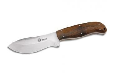 Image of Boker USA Arbolito Skinner Wood Fixed Blade Knife w/ Leather Sheath 02BA580GB