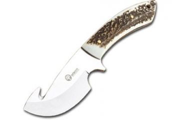 Image of Boker USA Arbolito Stag Gut Hook Fixed Blade Knife w/ Leather Sheath 02BA510HH