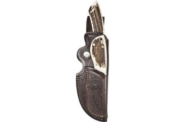 Image of Boker USA Arbolito Guides Combo Set of Gut Hook Stag Knives w/ Sheath 02BA5130HH