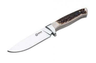 Image of Boker USA Arbolito Satin-Finished N695 Steel Folding Knife, Stag, 4.75in. Blade 02BA351H