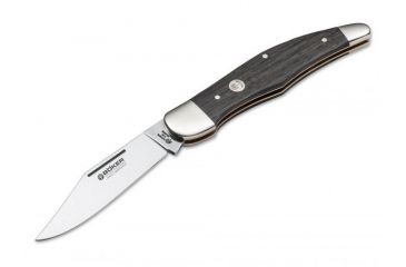Image of Boker USA Boker 20-20 Classic Folding Pocket Knife,3.9in 440C Steel Blade,Bog Oak Wood Brown Handle 112021