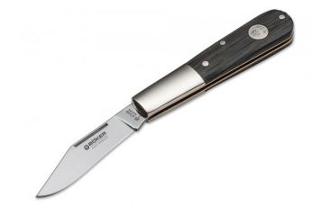 Image of Boker USA Boker Barlow Classic Folding Pocket Knife,2.6in 440C Steel Blade,Bog Oak Wood Brown Handle 100600