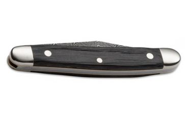 Image of Boker USA Boker Pen Knife Classic Damascus Folding Pocket Knife,2.0in Damascus Steel Blade,Bog Oak Wood Brown Handle, 118287DAM