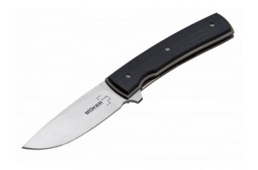 Image of Boker USA Boker Plus FR G-10 Folding Pocket Knife,2.8in VG-10 Steel Blade,G-10 Black Handle 01BO742