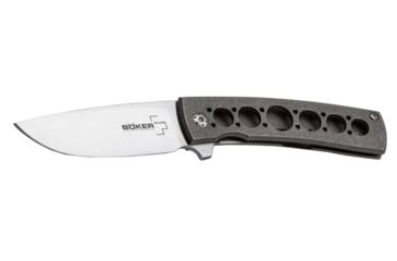 Image of Boker USA Boker Plus FR Titan Folding Pocket Knife,2.8in VG-10 Steel Blade,Titanium Grey Handle, 01BO740