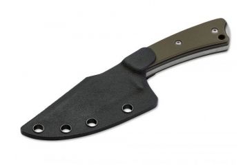Image of Boker USA Boker Plus Piranha Fixed Blade Knife,3.0in 440C Steel Blade,G-10 Green Handle 02BO005