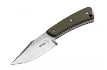 Image of Boker USA Boker Plus Piranha Fixed Blade Knife,3.0in 440C Steel Blade,G-10 Green Handle 02BO005