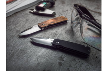 Image of Boker USA Boker Plus Shamsher Copper Pocket Knife by Darriel Caston &amp; Stan Mojzis, 1.97 in, D2, Folding Blade, Copper Handle, 01BO362