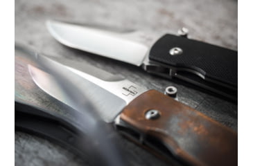 Image of Boker USA Boker Plus Shamsher Copper Pocket Knife by Darriel Caston &amp; Stan Mojzis, 1.97 in, D2, Folding Blade, Copper Handle, 01BO362