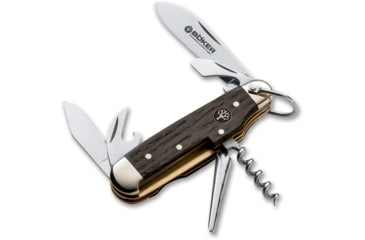 Image of Boker USA Camp Knife Smoked Oak W/S Knife, Brown, Small, 110183