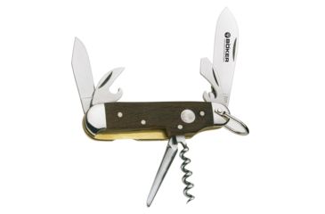 Image of Boker USA Camp Knife Smoked Oak W/S Knife, Brown, Small, 110183