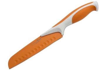 Image of Boker USA Colorcut Santoku Knife,6in CrMoV Steel Blade,Apricot Orange Handle 03CT301