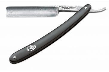 Image of Boker USA Damascus Black Straight Razor 140513DAM