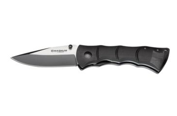 Image of Boker USA Magnum Black Bamboo Large Folding Knife,3.25in 440 Stainless Steel Blade,G10 Handle 01LL509