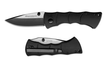Image of Boker USA Magnum Black Bamboo Large Folding Knife,3.25in 440 Stainless Steel Blade,G10 Handle 01LL509