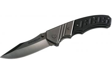Image of Boker USA Magnum Bowie Folding Knife,3.38in 440 Stainless Steel Blade,G10 Handle 01SC017