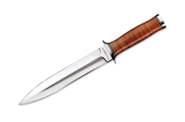 Magnum 02LG141 Fahrtenmesser Classic Dagger – Klingenlänge 21 Cm, Leder-Griff, 440A Stahl