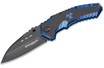 Image of Boker USA Magnum Cobalt Strike Folding Knife, 3.39in, 440, Drop-Point, Blue, 01RY886C
