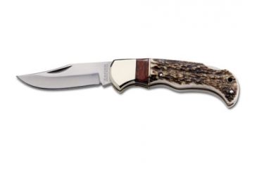 Image of Boker USA Magnum Exquisite Stag Lock Back Folding Knife 01GL804