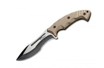 Image of Boker USA Magnum Joint Adventure Fixed Blade Knife,4.9in 440A Steel Blade,G-10 Khaki Handle 02SC102