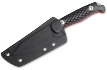 Image of Boker Magnum Life Knife Fixed Blade Knife, 3.94 in, 440A Stainless Steel, Clip Point Blade, G10 Black Handle, 02MB201