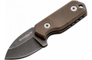 Image of Boker USA Magnum Lil Friend Micro Fixed Blade Knife,1.38in 440 Stainless Steel Blade,G10 Handle 02SC743