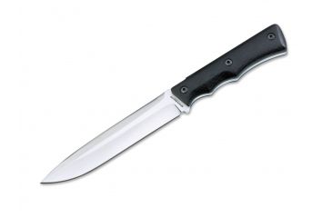Image of Boker USA Magnum Mike Papa Fixed Blade Knife,6.10in 440 Steel Spear-Point Blade,Black Textured G-10 Grip Handle 02SC209