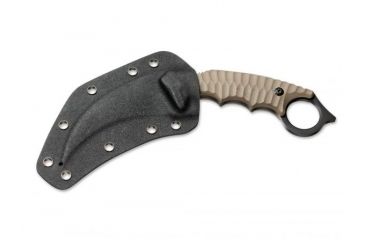 Image of Boker Magnum Spike Karambit Fixed Blade Knife,4.0in 440A Steel, Karambit Blade, G-10 Brown Handle, 02SC028