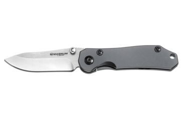 Image of Boker USA Magnum Steelpower Folding Knife,2.88in 440 Stainless Steel Blade,Stainless Steel Handle 01GL121