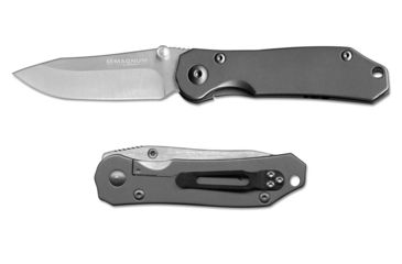 Image of Boker USA Magnum Steelpower Folding Knife,2.88in 440 Stainless Steel Blade,Stainless Steel Handle 01GL121