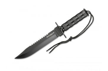 Image of Boker USA Magnum Survivalist Fixed Blade Knife,7.9in 440A Steel Blade,Aluminium Black Handle 02MB935