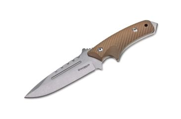 Image of Boker USA Magnum Urban Assistance Fixed Blade Knife,4.60in 440 Steel Blade,Sand-Colored G-10 Grip Scales 02SC998