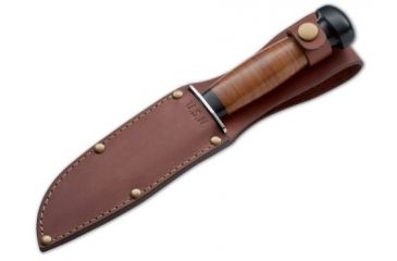 Image of Boker USA Plus Mark I Navy Knife Fixed Blade Tactical Knife w/ Leather Sheath 02BO156