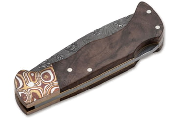Image of Boker USA Mokume Damascus Walnut Knife, Brown, Small, 110166DAM