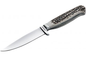 Image of Boker USA Nicker 11 Fixed Blade Knife,4.38in 4116 Steel Blade,Stag Handle 120534