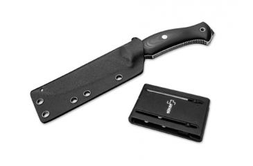 Image of Boker USA Plus Biker Fixed Blade Knife,4.13in 440C Steel Blade,Black G10 Handle 02BO370