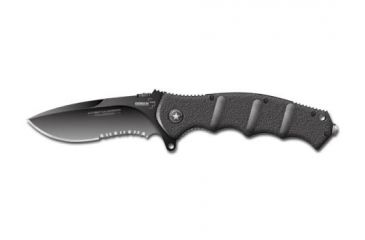 Image of Boker USA Plus Kalashnikov Folding Knife, Black Serrated Blade 01KAL102