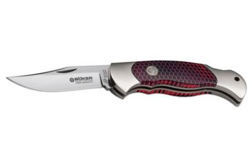 Image of Boker USA Scout Honeycomb Red Folding Blade Knife,3.13in,N690 Blade,Honeycomb Handle 112502