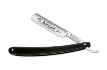 Image of Boker USA Stainless Straight Razor, Black 140510
